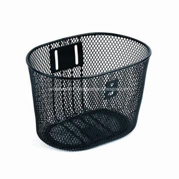 Stainless Steel Wire Black Bicycle Basket